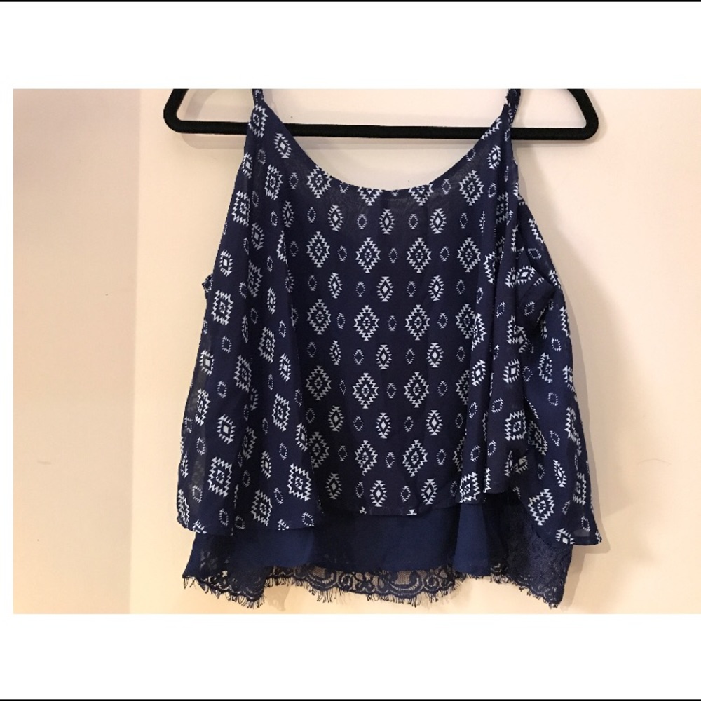 Pattern Crop Top